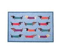 Artsy Mats - Dachshund Indoor Washable Doormat - Superior Absorption Non Slip Mat - Dirt Trapper Heavy Duty Floor Mat - Perfect for Hallway, Doorway, & Kitchen Mat, (60x40cm)