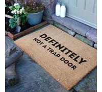 Artsy Mats - Definitely Not A Trap Door Coir Doormat - Made from Tufted Coconut Fibre - Non-Slip Natural Rubber Backed Doormats Indoor - Heavy Duty, Decorative Outdoor Mats (90 x 60cm)