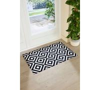 Artsy Mats Diamond Black Doormat | Size: 90 cm x 60 cm Artsy Mats Black 90 cm x 60 cm