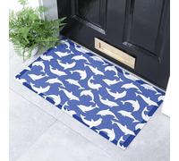 Artsy Mats Dolphin Pattern Indoor & Outdoor Doormat - Incredibly & Weatherproof Doormats - Non Slip Mat, (70x40cm)