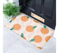 Artsy Mats Elizabeth Olwen Oranges Indoor/Outdoor Doormat (70x40cm) in Orange | Size: 40 cm x 70 cm Artsy Mats Orange 40 cm x 70 cm