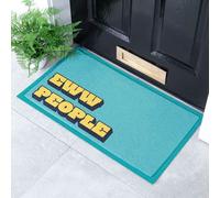 Artsy Mats Eww People Indoor & Outdoor Doormat - 70x40cm in Blue | Size: 40 cm x 70 cm Artsy Mats Blue 40 cm x 70 cm
