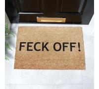 Artsy Mats Feck Off-Doormat - Regular 60x40cm in Black | Size: 40 cm x 60 cm Artsy Mats Black 40 cm x 60 cm
