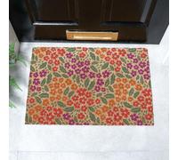 Artsy Mats Floral Pattern Coir Doormat (60 x 40cm) in Brown | Size: 40 cm x 60 cm Artsy Mats Brown 40 cm x 60 cm