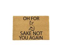 Artsy Mats For Fox Sake Doormat - Regular 60x40cm in Black | Size: 40 cm x 60 cm Artsy Mats Black 40 cm x 60 cm