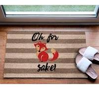 Artsy Mats Fox Sake Doormat | Size: 45 cm x 75 cm Artsy Mats Multicolor 45 cm x 75 cm