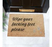 Artsy Mats - Fucking Feet Doormat - Made from Tufted Coconut Fibre - Non-Slip Natural Rubber Backed Door Mats Indoor - Heavy Duty, Decorative Outdoor Mats (60x40cm)