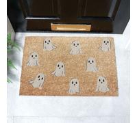 Artsy Mats Ghost Pattern Coir Doormat (60 x 40cm) in Brown | Size: 40 x 60 cm Artsy Mats Brown 40 x 60 cm
