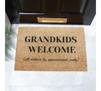 Artsy Mats Grandkids Welcome Doormat (60 x 40cm) in Brown | Size: 40 cm x 60 cm Artsy Mats Brown 40 cm x 60 cm