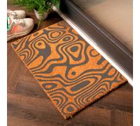Artsy Mats Grey Doodle Paint Swirls Doormat | Size: 40 cm x 60 cm Artsy Mats Grey 40 cm x 60 cm