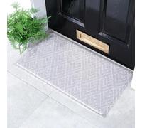 Artsy Mats Grey Geometric Pattern Indoor & Outdoor Door Mat - Incredibly Durable & Weatherproof Doormats - Non Slip Mat, (70x40 cm)