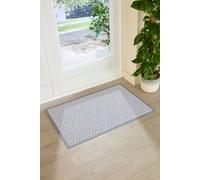 Artsy Mats Grey Geometric Pattern Indoor Outdoor Doormat | Size: 90 cm x 60 cm Artsy Mats Grey 90 cm x 60 cm
