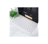 Artsy Mats Heart Pattern Doormat (70 x 40cm) in Grey | Size: 40 cm x 70 cm Artsy Mats Grey 40 cm x 70 cm
