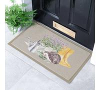 Artsy Mats Hedgehog Lavender Doormat (90 x 60cm) in Cream | Size: 60 cm x 90 cm Artsy Mats Cream 60 cm x 90 cm