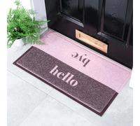 Artsy Mats Hello Bye Pattern Indoor & Outdoor Door Mat - Incredibly Durable & Weatherproof Doormats - Non Slip Mat, (70x40 cm)