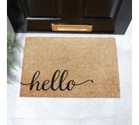 Artsy Mats Hello Doormat (60 x 40cm) in Brown | Size: 40 cm x 60 cm Artsy Mats Brown 40 cm x 60 cm