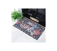 Artsy Mats Hello Winter Doormat (70 x 40cm) | Size: 40 cm x 70 cm Artsy Mats Multicolor 40 cm x 70 cm