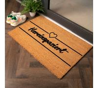 Artsy Mats Hereinspaziert Country Size Coir Doormat in Grey | Size: 60 cm x 90 cm Artsy Mats Grey 60 cm x 90 cm
