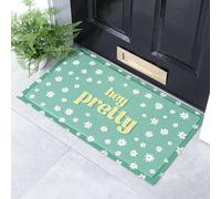 Artsy Mats Hey Pretty Flowers Pattern Indoor & Outdoor Doormat - Incredibly Durable & Weatherproof Doormats - Washable Non Slip Mat, (70x40cm)