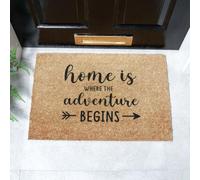 Artsy Mats Home Is Where The Adventure Begins Doormat (60 x 40cm) in Brown | Size: 40 cm x 60 cm Artsy Mats Brown 40 cm x 60 cm