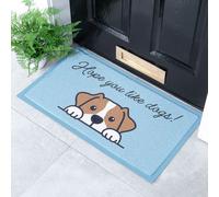Artsy Mats Hope You Like Dogs Doormat (70 x 40cm) in White | Size: 40 cm x 70 cm Artsy Mats White 40 cm x 70 cm
