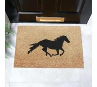 Artsy Mats - Horse Doormat - Features Tufted Coconut Fibre - Non-Slip Rubber Backed Doormats - Heavy Duty, Decorative OutDoormats, (60x40cm)