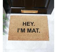 Artsy Mats - I'm Mat Doormat - Made from Tufted Coconut Fibre - Non-Slip Natural Rubber Backed Door Mats Indoor - Heavy Duty, Decorative Outdoor Mats (60x40cm)
