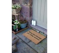 Artsy Mats Keep The Change Doormat - Regular 60x40cm in Black | Size: 40 cm x 60 cm Artsy Mats Black 40 cm x 60 cm