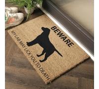 Artsy Mats - Labrador Doormat - Made from Tufted Coconut Fibre - Non-Slip Natural Rubber Backed Doormats Indoor - Heavy Duty, Decorative OutDoormats, (60x40cm)
