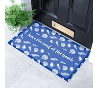 Artsy Mats Leave The Sand At The Beach Doormat (70 x 40cm) in Blue | Size: 40 cm x 70 cm Artsy Mats Blue 40 cm x 70 cm