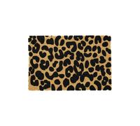 Artsy Mats Leopard print doormat - Regular 60x40cm in Black | Size: 40 cm x 60 cm Artsy Mats Black 40 cm x 60 cm