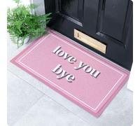 Artsy Mats Love You Bye Pattern Indoor & Outdoor Doormat - Incredibly Durable & Weatherproof Doormats - Non Slip Mat, (70x40cm)