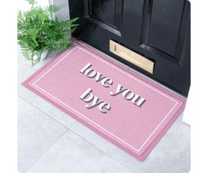 Artsy Mats Love You Bye Pattern Indoor & Outdoor Doormat - Incredibly & Weatherproof Doormats - Non Slip Mat, (70x40cm)
