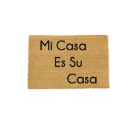 Artsy Mats Mi Casa Su Casa Doormat Spanish - Regular 60x40cm in Black | Size: 40 cm x 60 cm Artsy Mats Black 40 cm x 60 cm