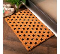 Artsy Mats Multi Star Pattern Design Doormat in Black | Size: 40 cm x 60 cm Artsy Mats Black 40 cm x 60 cm