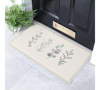 Artsy Mats Neutral Leaves - Stylish Indoor & Outdoor Mat - Non Slip, Weatherproof, Washable Dirt Trapper 40x70 cm