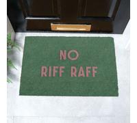 Artsy Mats No Riff Raff Doormat (60 x 40cm) in Brown | Size: 40 cm x 60 cm Artsy Mats Brown 40 cm x 60 cm