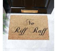 Artsy Mats - No Riff Raff Doormat - Made from Tufted Coconut Fibre - Non-Slip Natural Rubber Backed Door Mats Indoor - Heavy Duty, Decorative Outdoor Mats (60x40cm)