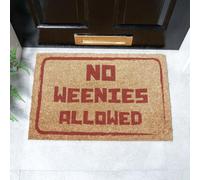 Artsy Mats No Weenies Allowed Doormat (60 x 40cm) in Brown | Size: 40 cm x 60 cm Artsy Mats Brown 40 cm x 60 cm