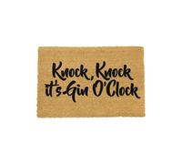 Artsy Mats O'Clock Doormat - Regular 60x40cm in Black | Size: 40 cm x 60 cm Artsy Mats Black 40 cm x 60 cm