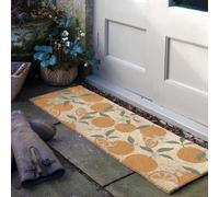 Artsy Mats Orange Pattern Coir Doormat (120 x 40cm) in Brown | Size: 40 cm x 120 cm Artsy Mats Brown 40 cm x 120 cm