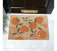 Artsy Mats Orange Pattern Coir Doormat (60 x 40cm)