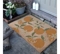 Artsy Mats Orange Pattern Coir Doormat (90 x 60cm) in Brown | Size: 60 cm x 90 cm Artsy Mats Brown 60 cm x 90 cm