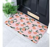 Artsy Mats Oranges Doormat (70 x 40cm) in White | Size: 40 cm x 70 cm Artsy Mats White 40 cm x 70 cm