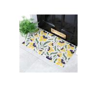 Artsy Mats Pansy Doormat (70 x 40cm) in Yellow | Size: 40 cm x 70 cm Artsy Mats Yellow 40 cm x 70 cm