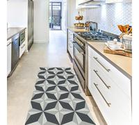 Artsy Mats - Paxos Vinyl Floor Mats - Durable, Stain-Resistant & Waterproof Mat - Floor Protection Kitchen Mats - Non Slip Bath Mat for High Traffic Areas, (67 x 145 cm)