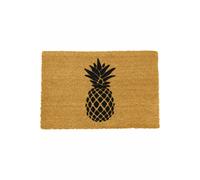 Artsy Mats Pineapple doormat - Regular 60x40cm in Black | Size: 40 cm x 60 cm Artsy Mats Black 40 cm x 60 cm