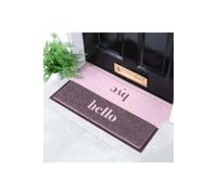 Artsy Mats Pink Hello Bye Doormat (70 x 40cm) | Size: 40 cm x 70 cm Artsy Mats Pink 40 cm x 70 cm
