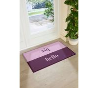 Artsy Mats Pink Hello Bye Doormat | Size: 90 cm x 60 cm Artsy Mats Pink 90 cm x 60 cm