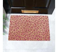 Artsy Mats Pink Leopard Print Doormat (60 x 40cm) in Brown | Size: 40 cm x 60 cm Artsy Mats Brown 40 cm x 60 cm